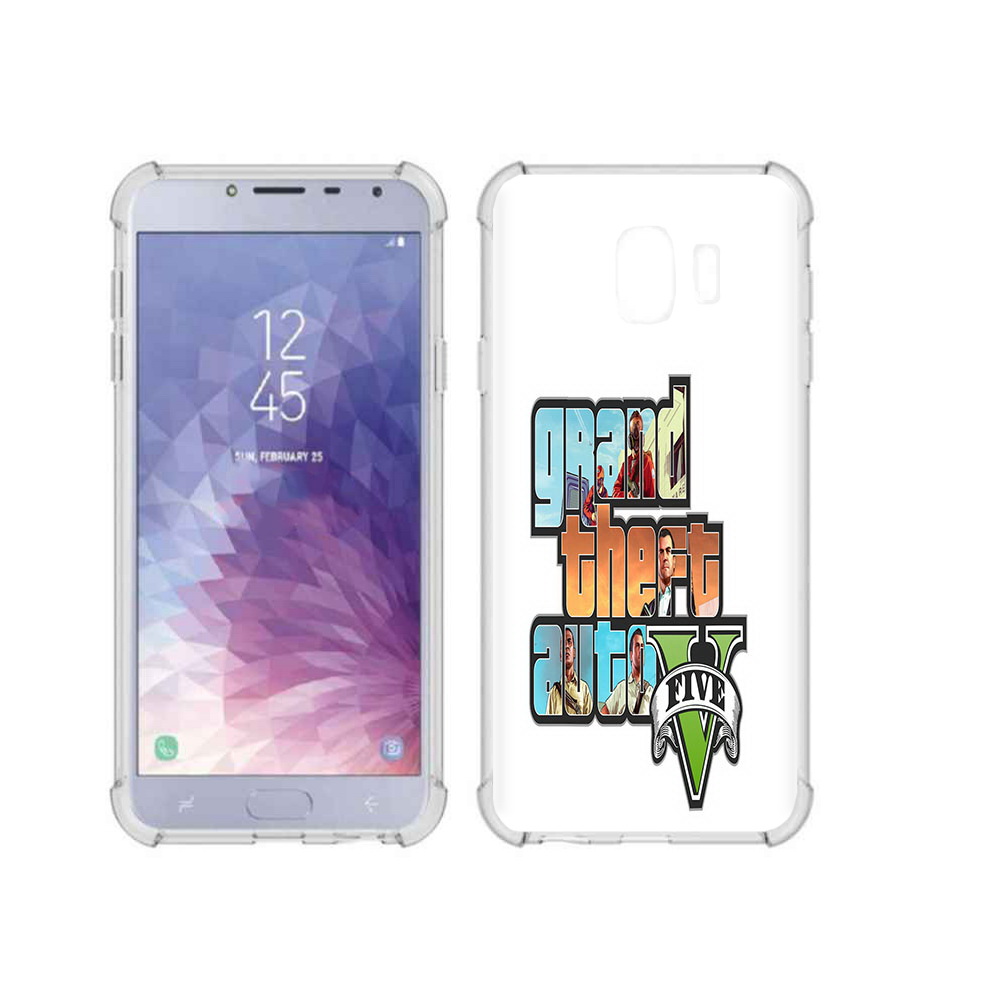 

Чехол MyPads Tocco для Samsung Galaxy J4 (2018) игра гта, Прозрачный, Tocco