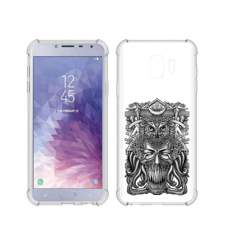 

Чехол MyPads Tocco для Samsung Galaxy J4 (2018) зубастая сова, Прозрачный, Tocco