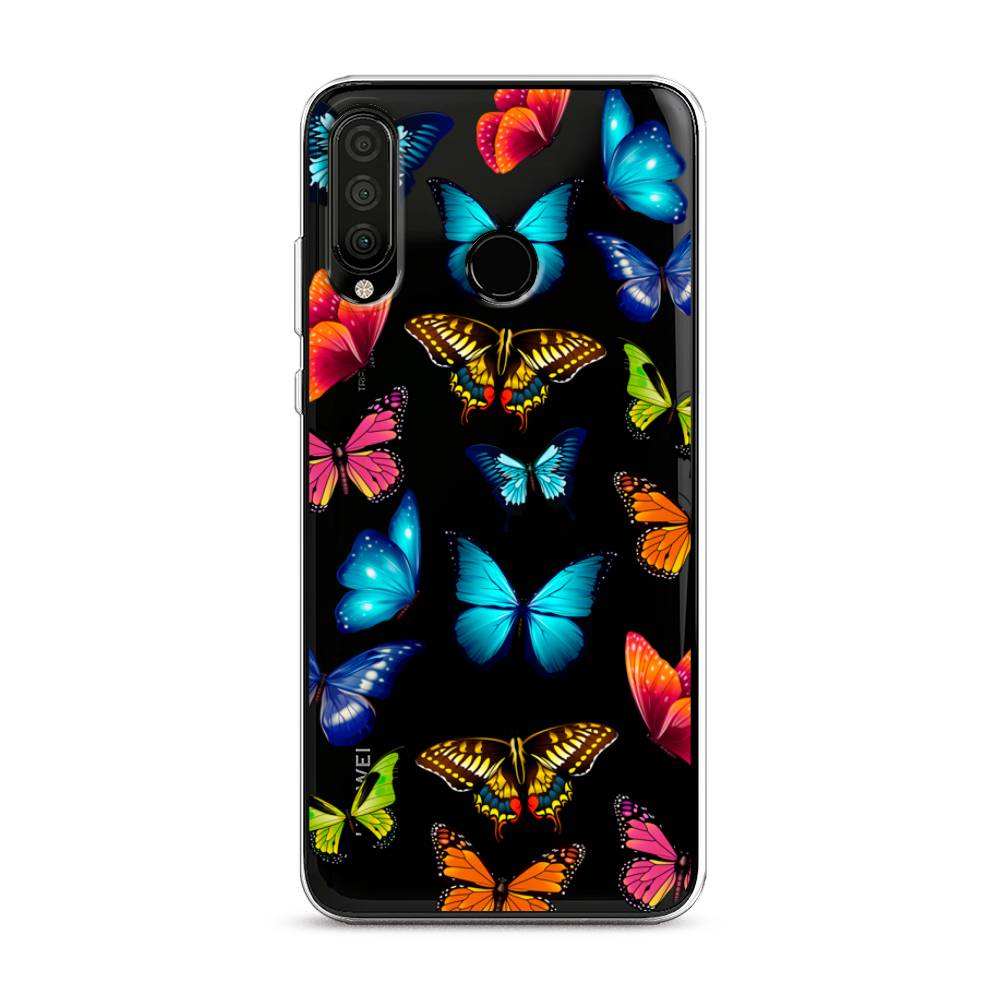 фото Чехол awog "разные бабочки" для honor 20s