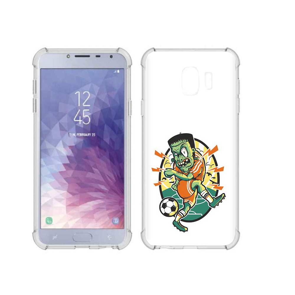 

Чехол MyPads Tocco для Samsung Galaxy J4 (2018) зомби футболист, Прозрачный, Tocco