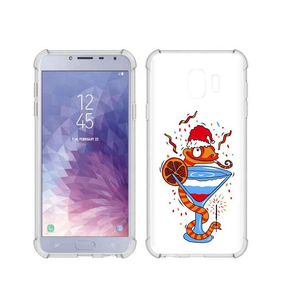 

Чехол MyPads Tocco для Samsung Galaxy J4 (2018) змейка, Прозрачный, Tocco