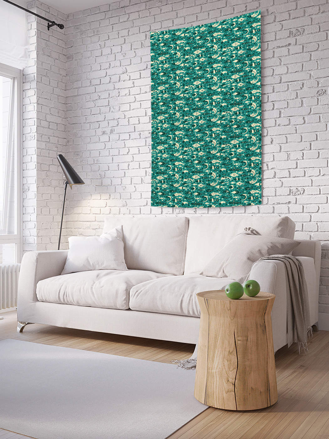 

Вертикальное фотопанно на стену JoyArty Двухцветные рыбы 150x200 см, Двухцветные рыбы