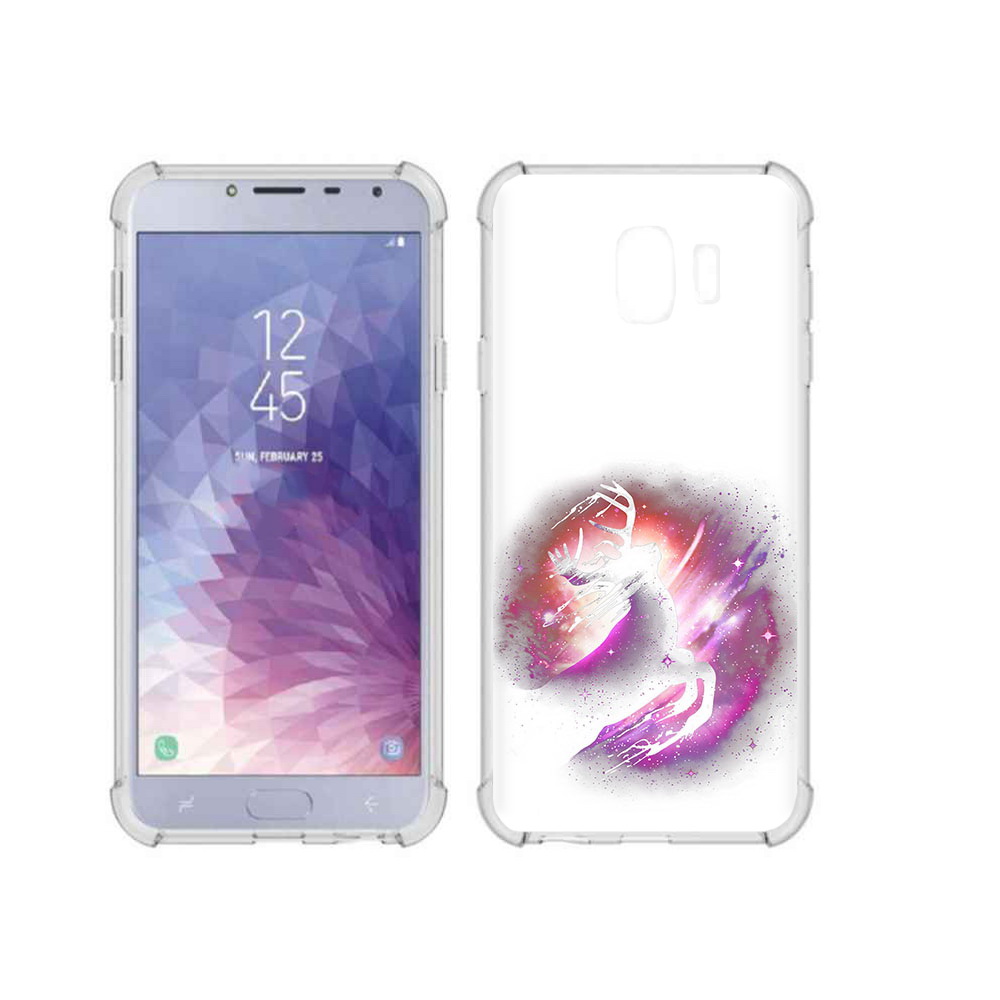 

Чехол MyPads Tocco для Samsung Galaxy J4 (2018) звездный олень, Прозрачный, Tocco