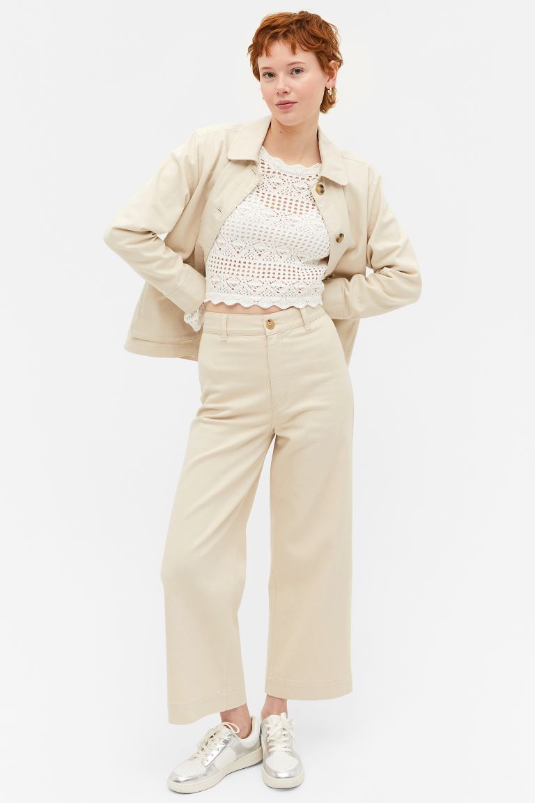 

Брюки женские Monki 1127886002 бежевые 42 EU (доставка из-за рубежа), 1127886002