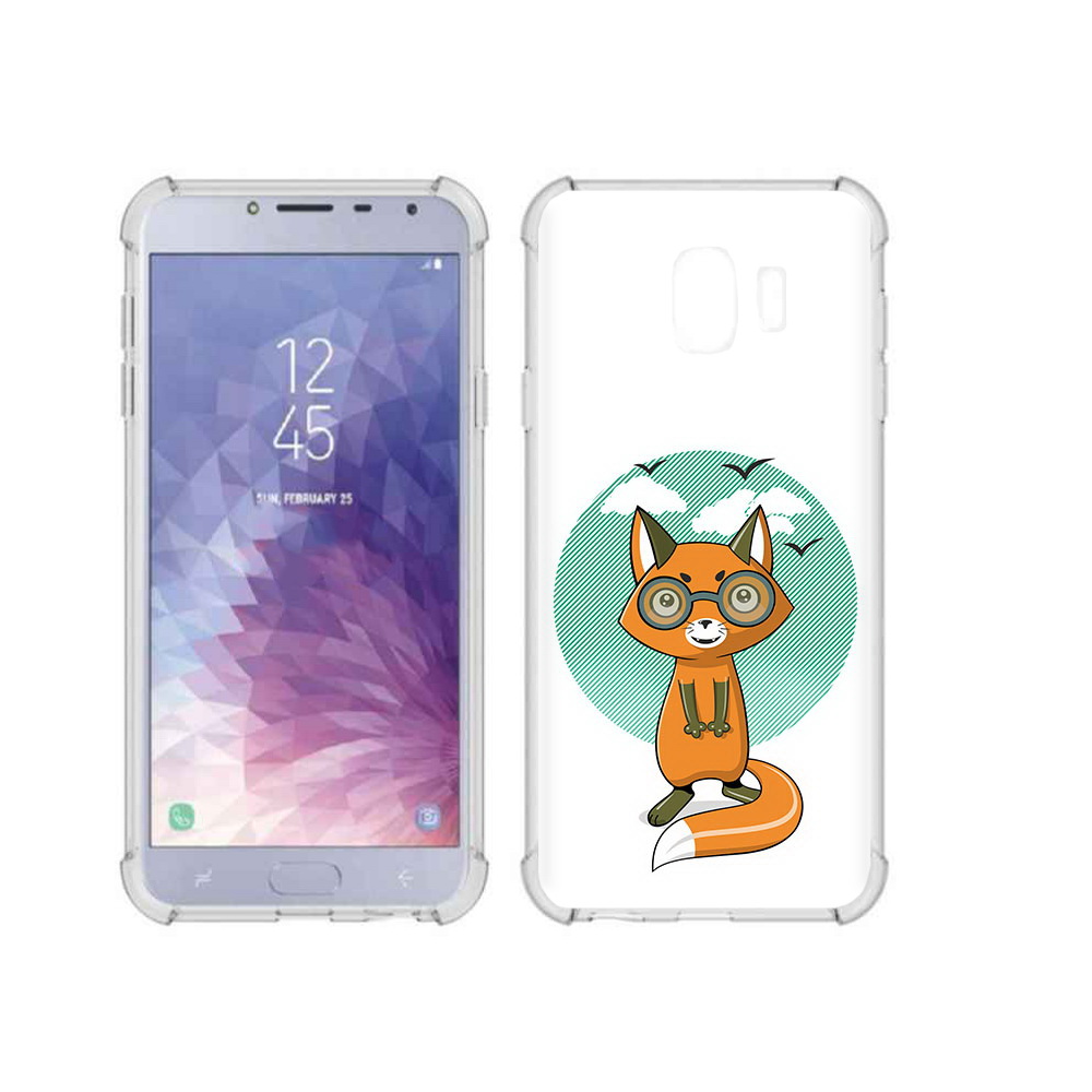 

Чехол MyPads Tocco для Samsung Galaxy J4 (2018) задумчивая лиса, Прозрачный, Tocco