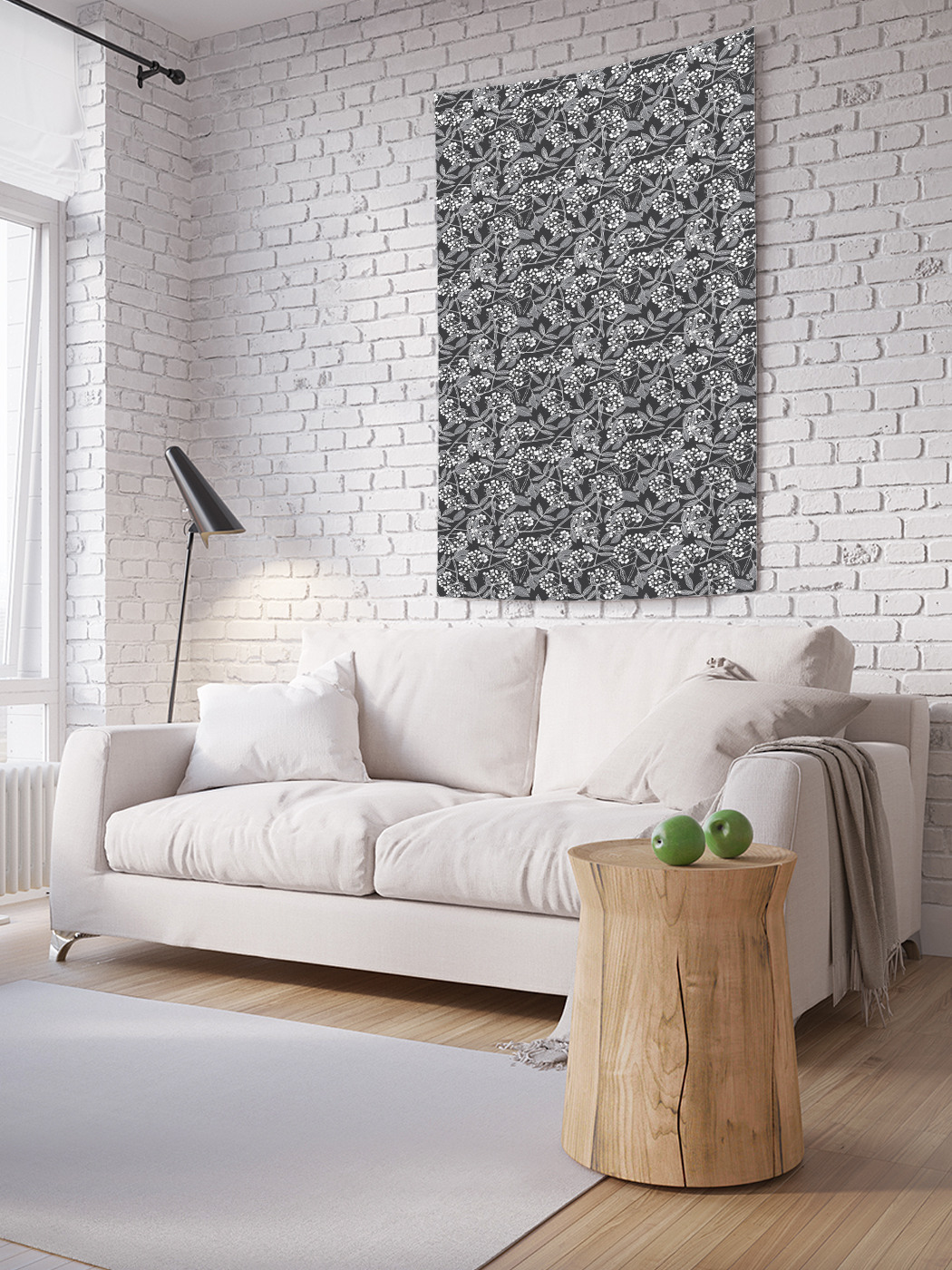 

Вертикальное фотопанно на стену JoyArty Полотно рябины 150x200 см, Полотно рябины