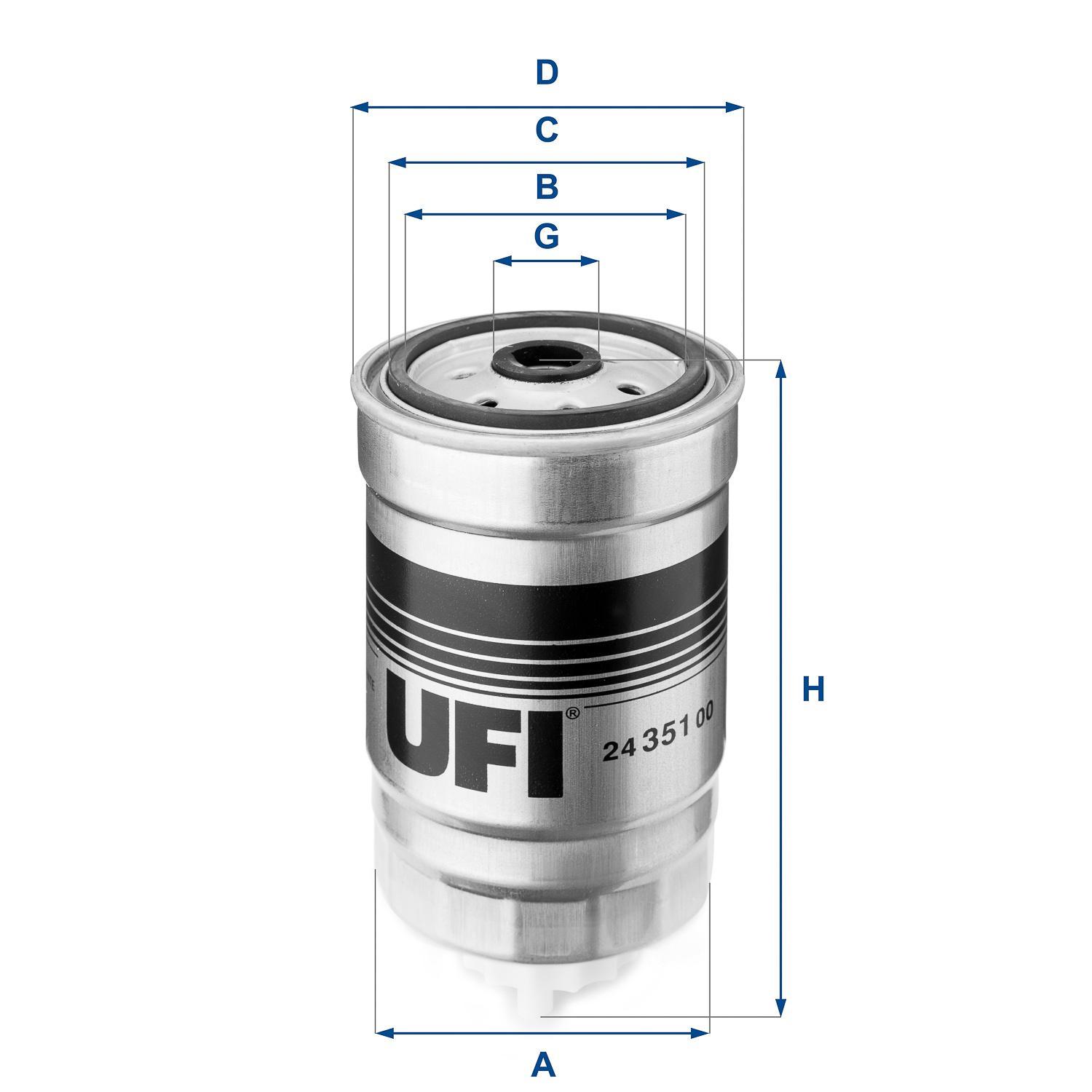 

Фильтр топливный UFI 24.351.00 2435100