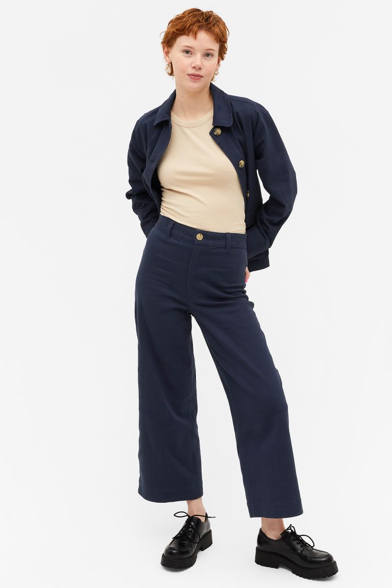 

Брюки женские Monki 1127886001 синие 34 (доставка из-за рубежа), 1127886001