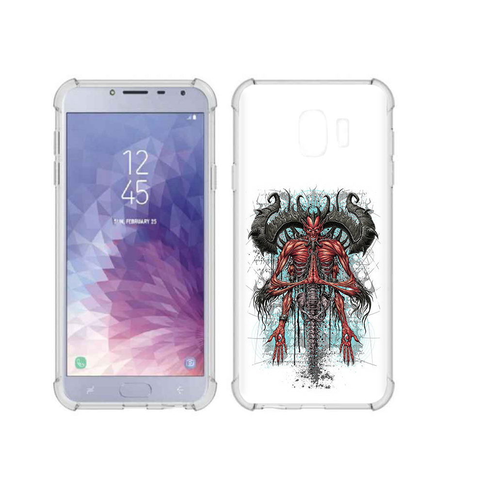 

Чехол MyPads Tocco для Samsung Galaxy J4 (2018) дьявол, Прозрачный, Tocco