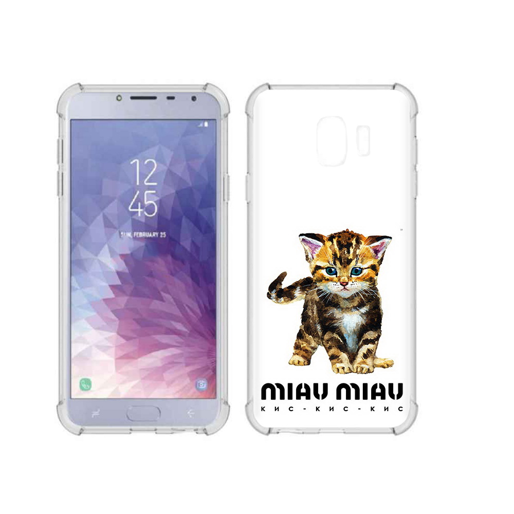 

Чехол MyPads Tocco для Samsung Galaxy J4 (2018) Бренд miau miau, Прозрачный, Tocco