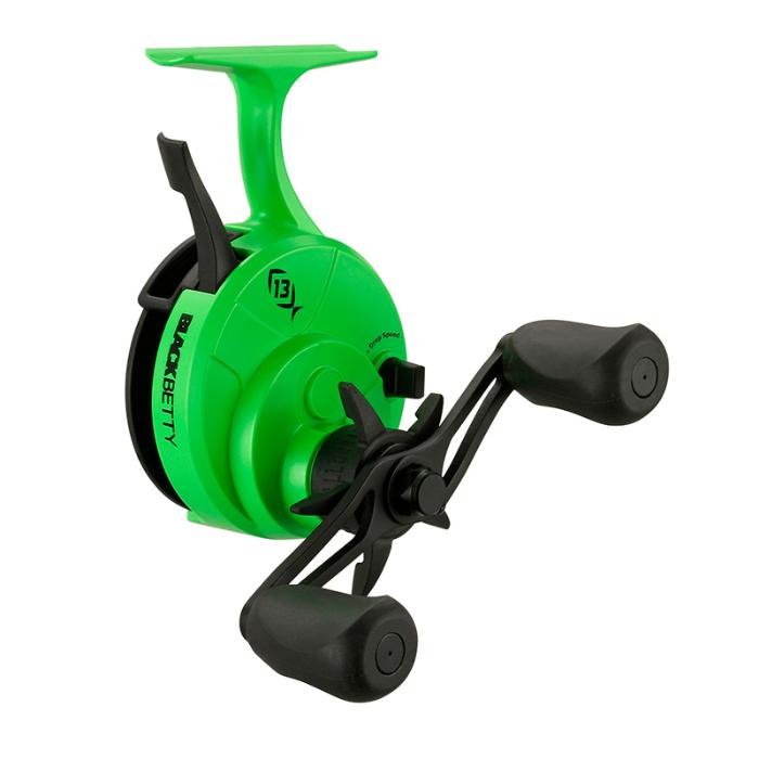 Катушка 13Fishing Black Betty Freefall Ghost 2.5:1 Gear Ratio NEWLineWindow Left H Green