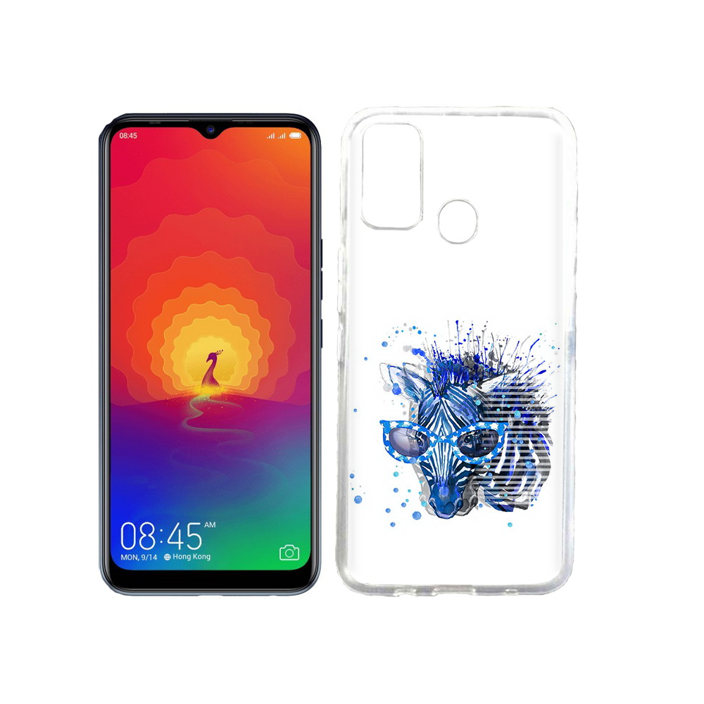 

Чехол MyPads Tocco для Tecno Spark 4 расплывчатая зебра, Прозрачный, Tocco