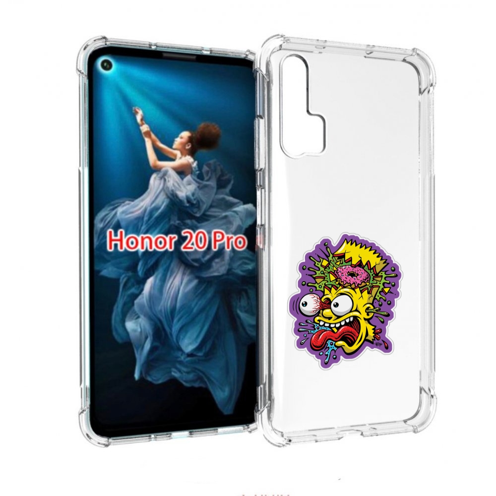 

Чехол бампер MyPads Барт-Симпсон для Honor 20 Pro противоударный, Прозрачный, Tocco