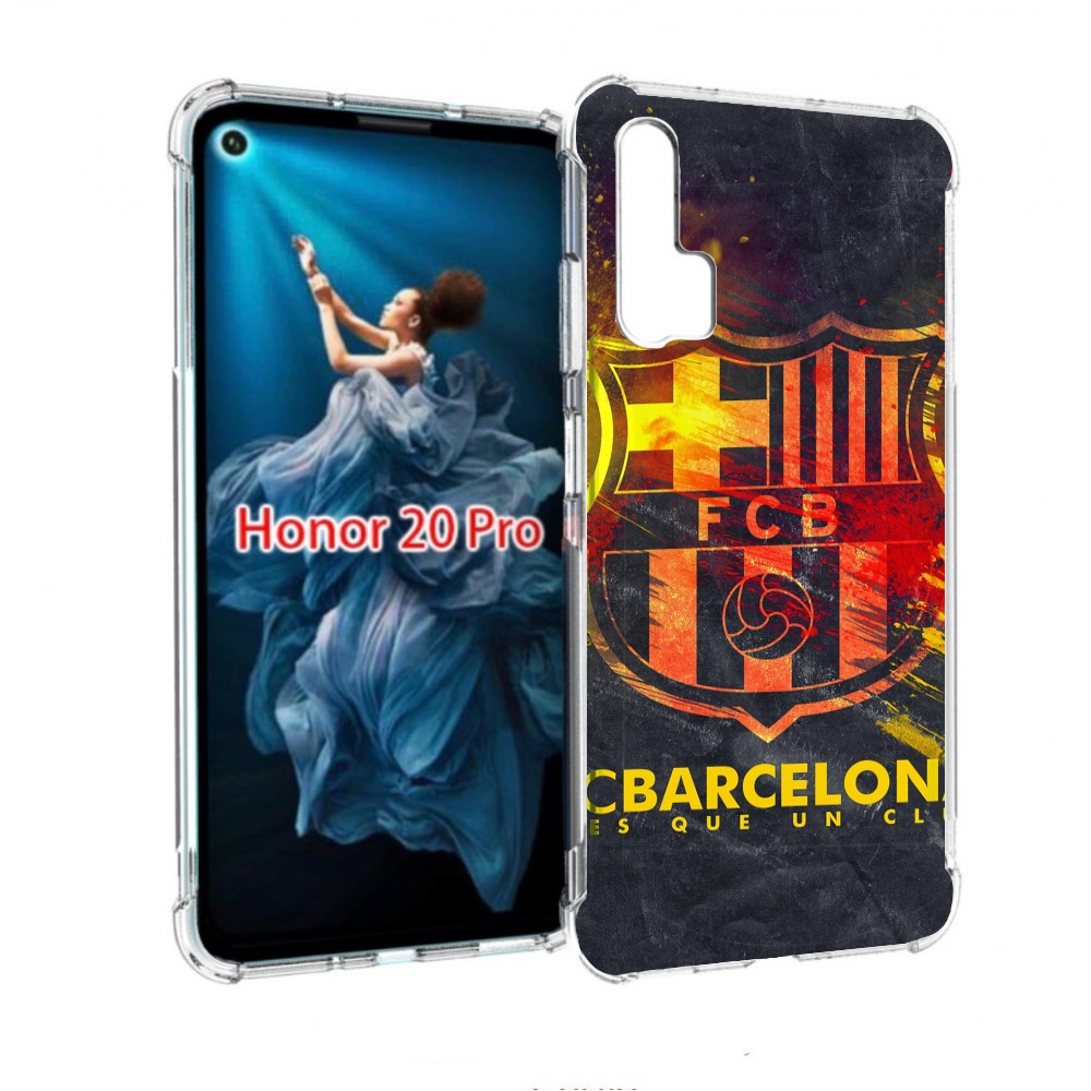 

Чехол бампер MyPads Барселона мужской для Honor 20 Pro противоуд, Прозрачный, Tocco