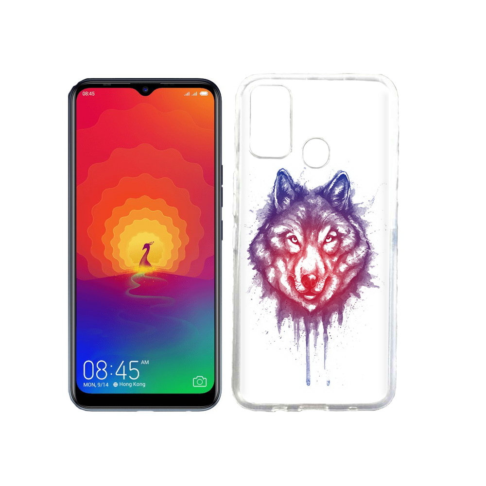 

Чехол MyPads Tocco для Tecno Spark 4 пушистый волк, Прозрачный, Tocco