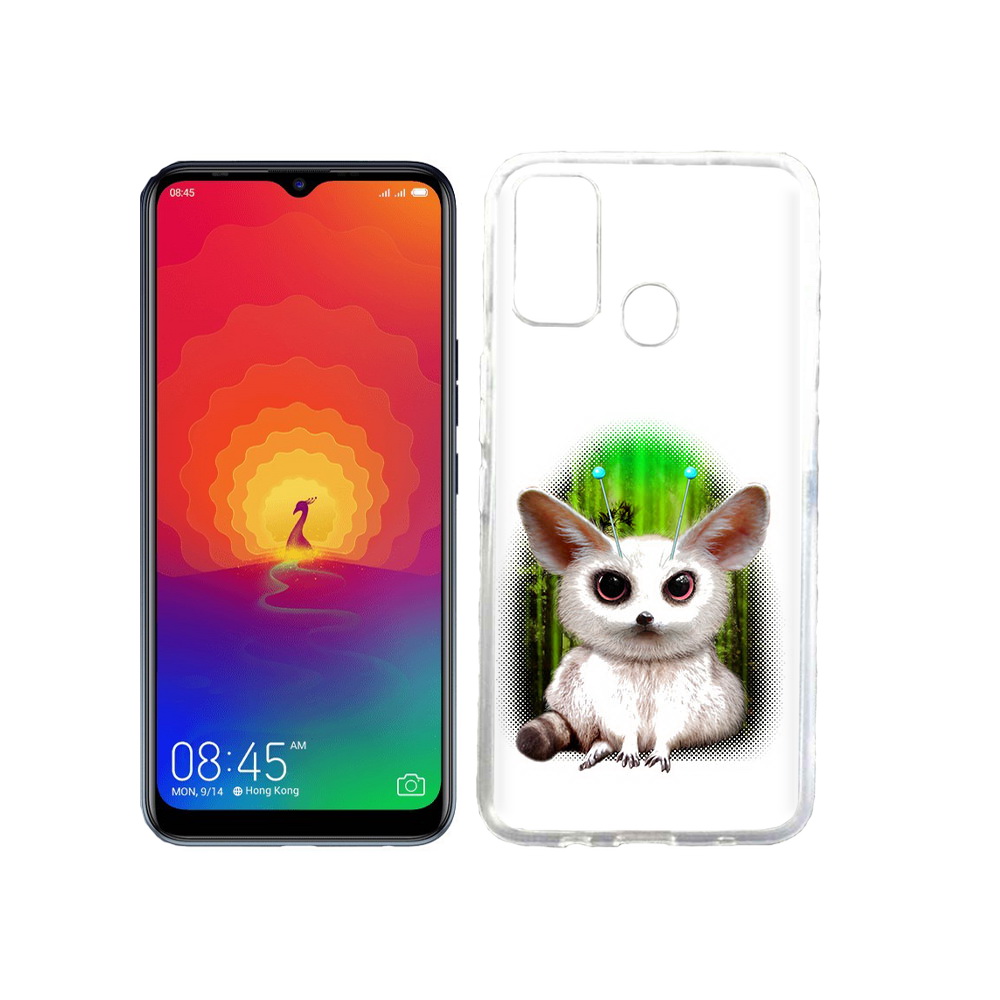 

Чехол MyPads Tocco для Tecno Spark 4 пушистое животное, Прозрачный, Tocco