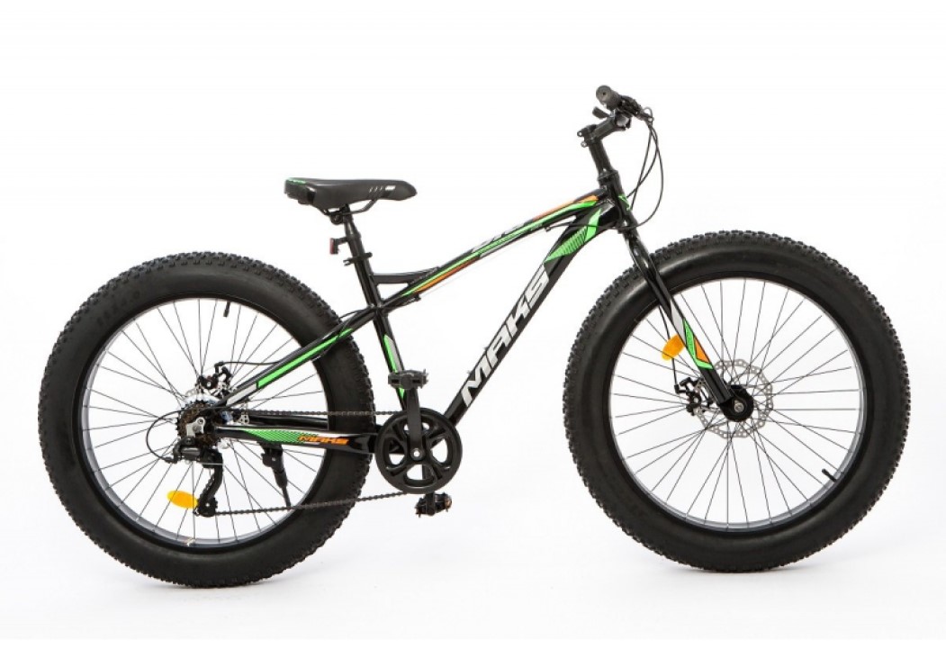 Велосипед Maks Big MD 2022 18" зеленый/черный