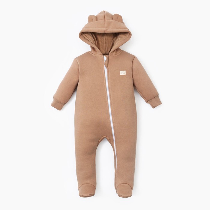 

Комбинезон с капюшоном Крошка, Я BASIC LINE, рост 68-74 см, коричневый