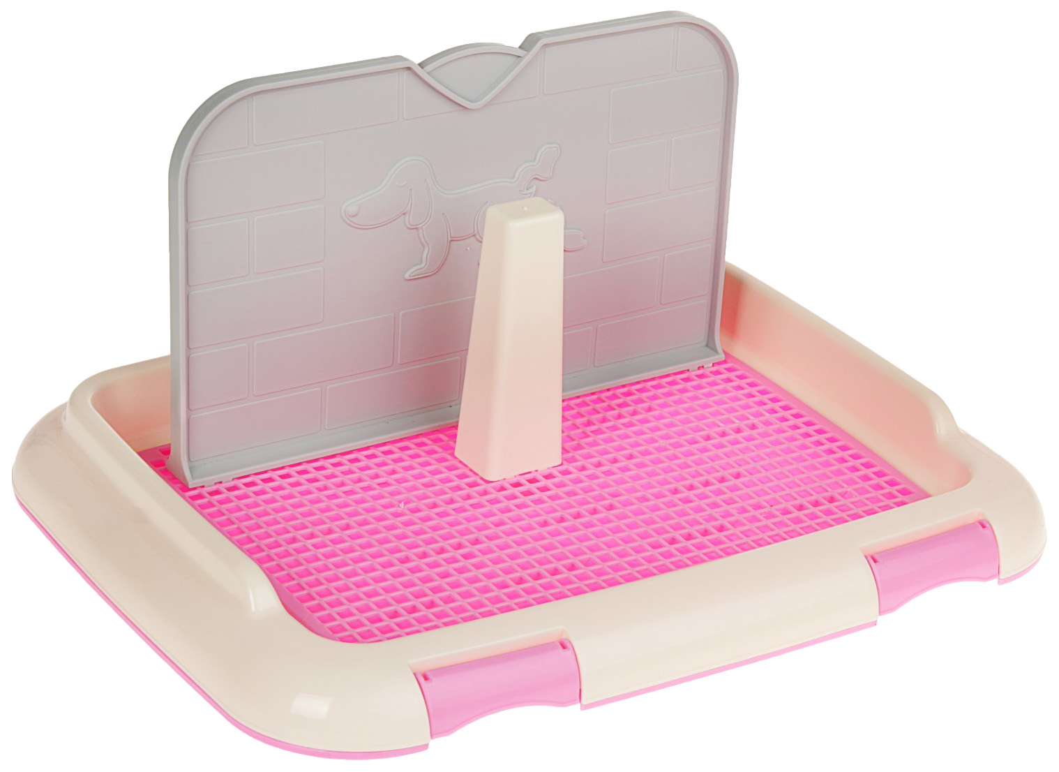 Туалет для собак Пижон, розовый, 46,5x35,5x5,5 см