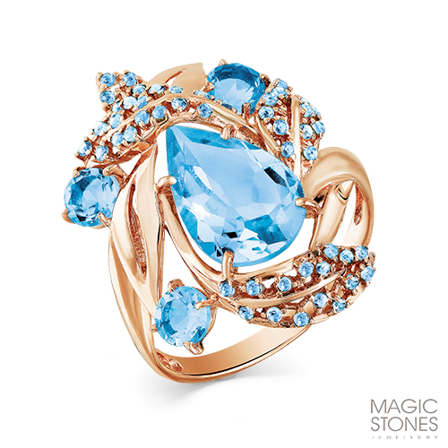 

Кольцо из золота р.  Magic Stones 01-2-344-1301-011, топаз, 01-2-344-1301-011