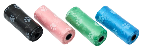 Пижон Пакеты для уборки за собаками с печатью (4 рулона по 15 пакетов 29х21 см), микс цвет