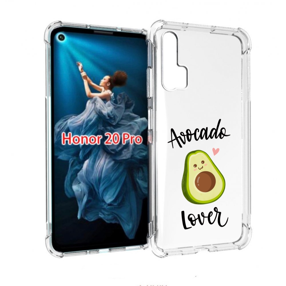 

Чехол бампер MyPads Авокадо-любовь для Honor 20 Pro противоударный, Прозрачный, Tocco