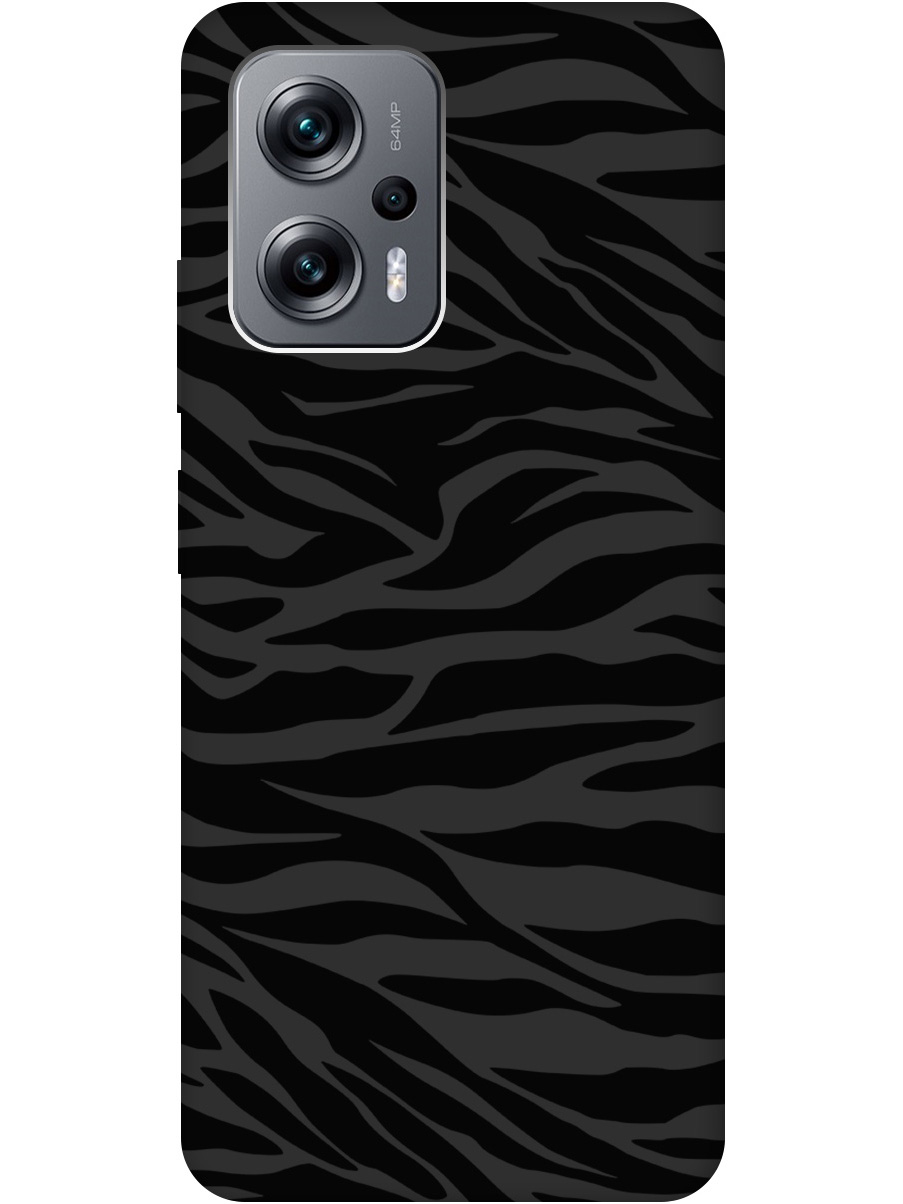 

Чехол на Poco X4 GT / Xiaomi Redmi Note 11T Pro / 11T Pro+ "Зебра" Soft Touch черный, 20000526