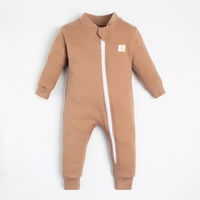

Комбинезон на молнии Крошка, Я BASIC LINE, рост 86-92 см, коричневый