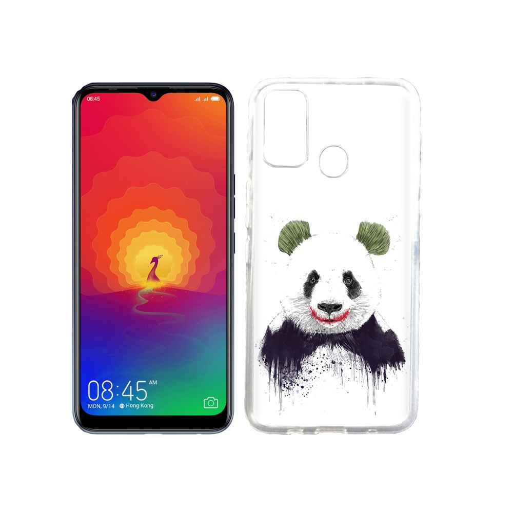 

Чехол MyPads Tocco для Tecno Spark 4 панда джокер, Прозрачный, Tocco