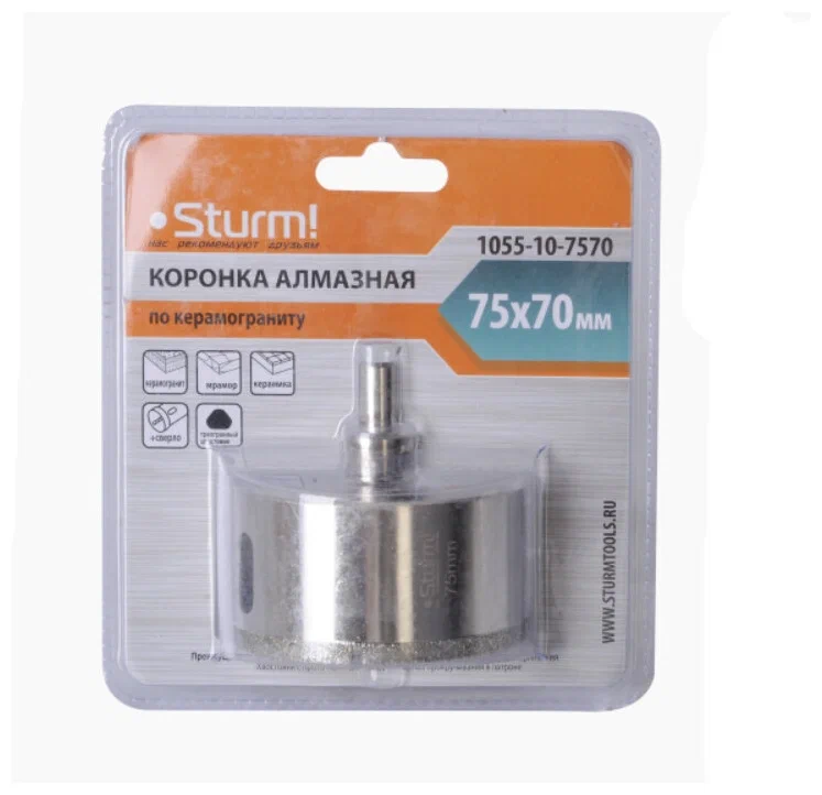 

Коронки алмазные Sturm! 1055-10-7570