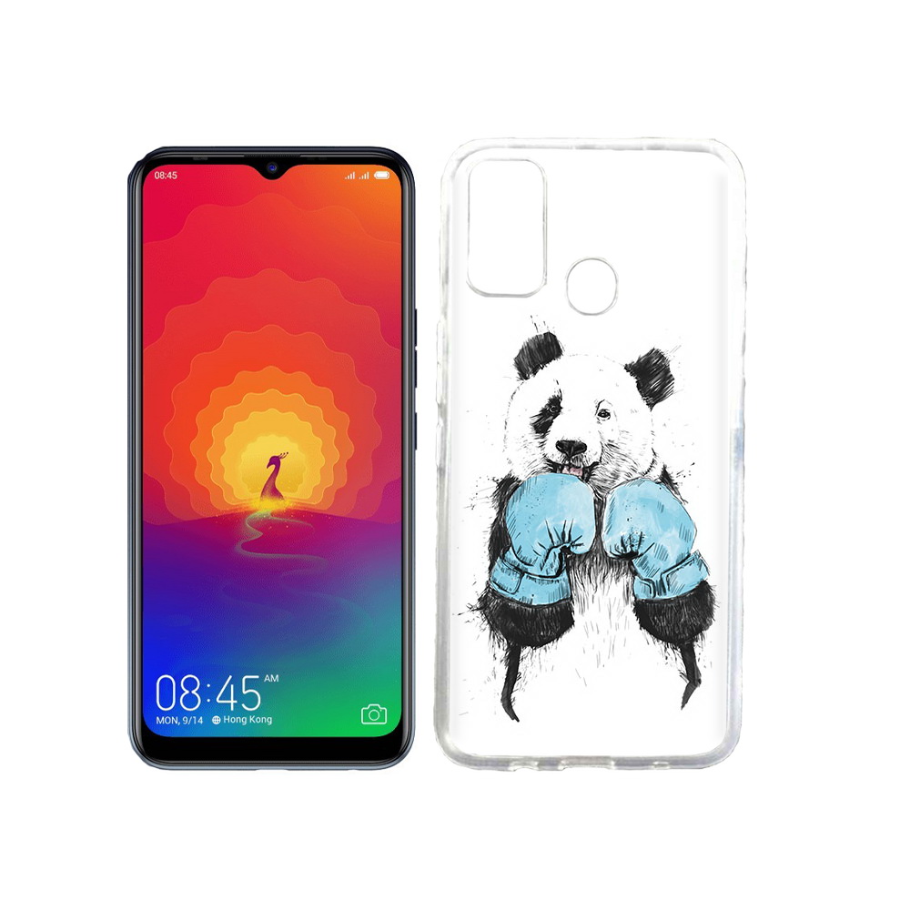 

Чехол MyPads Tocco для Tecno Spark 4 панда боксер, Прозрачный, Tocco