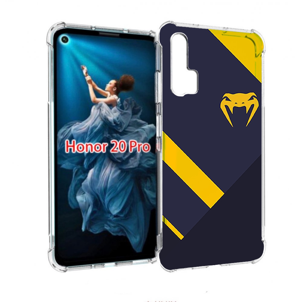 

Чехол бампер MyPads venum мужской для Honor 20 Pro противоударный, Прозрачный, Tocco
