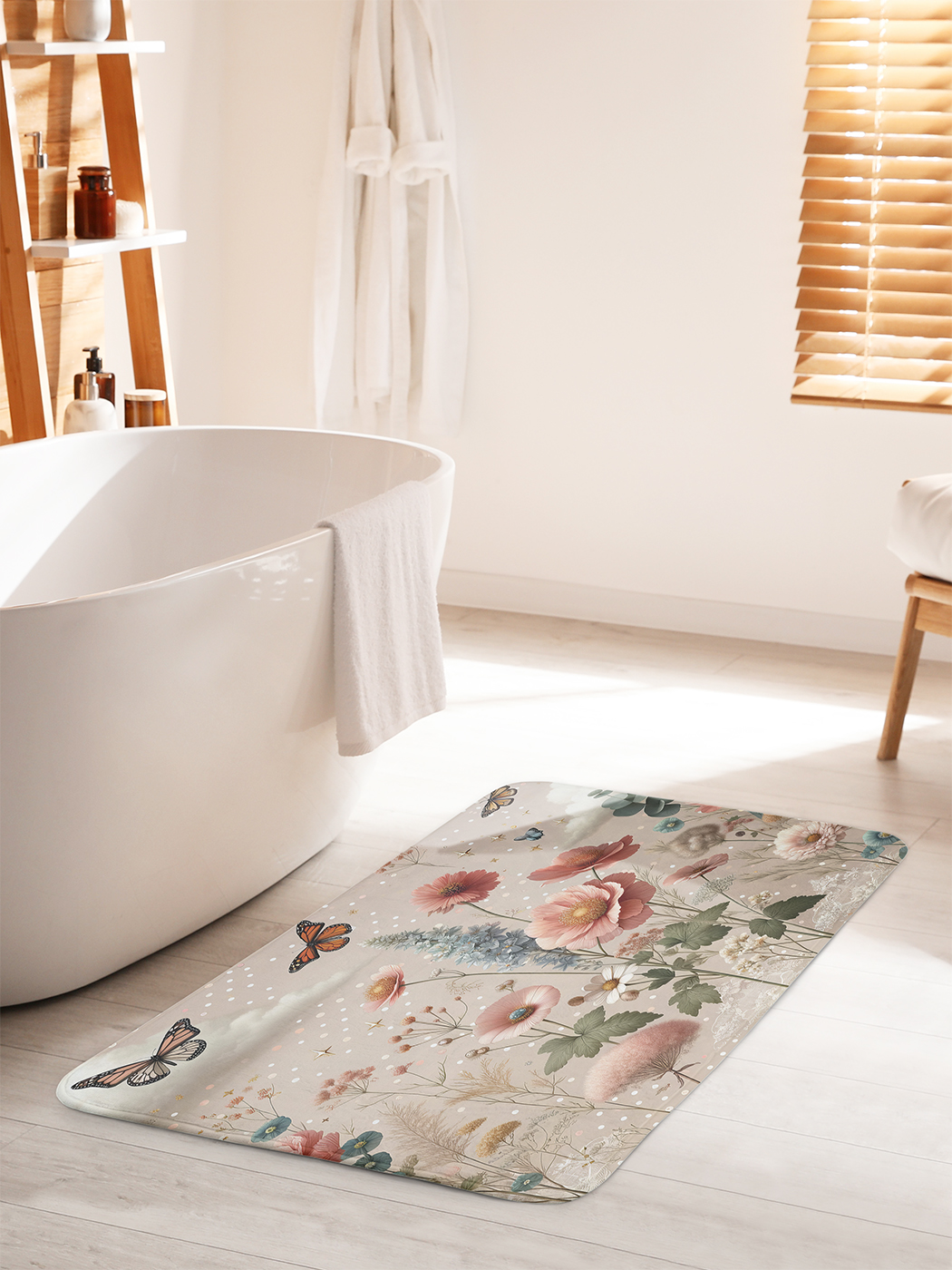 

Коврик для ванной туалета душа JoyArty "Полевая нежность", bath_429862_60x100