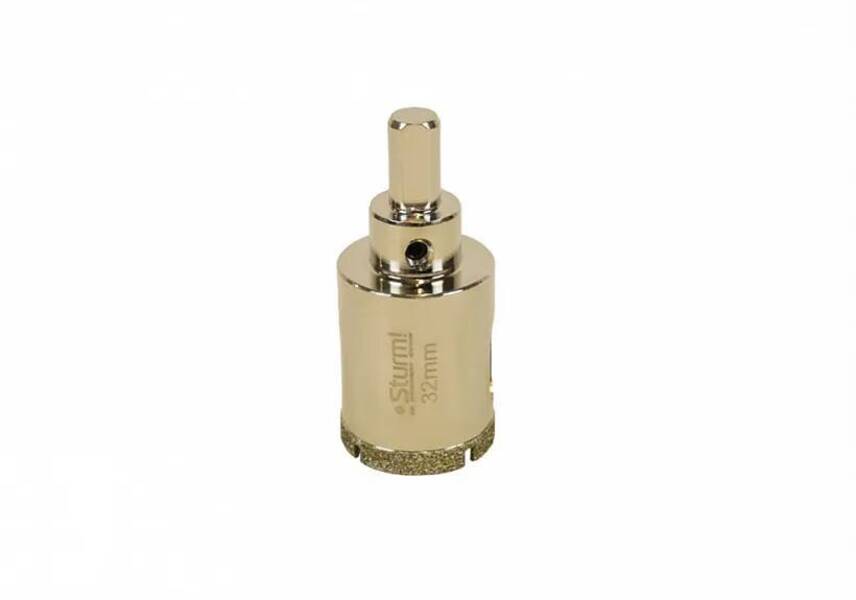 

Коронка по керамограниту Sturm! 1055-10-3270, 70x32, алмазная, с проточками