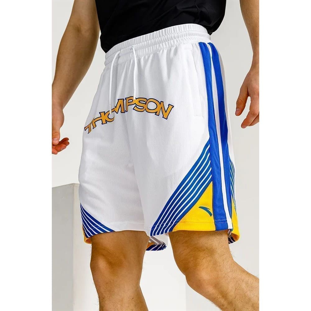 Anta KLAY THOMPSON Шорты баскетбольные Белый/Синий/Желтый XL