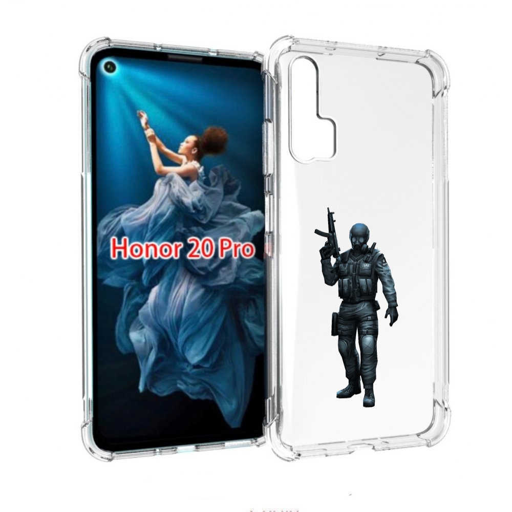 

Чехол бампер MyPads crossfire для Honor 20 Pro противоударный, Прозрачный, Tocco