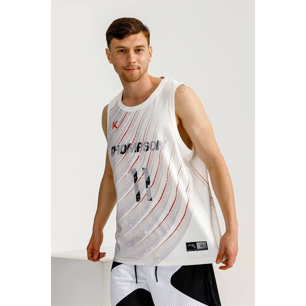 Anta KLAY THOMPSON Майка баскетбольная Белый/Оранжевый M