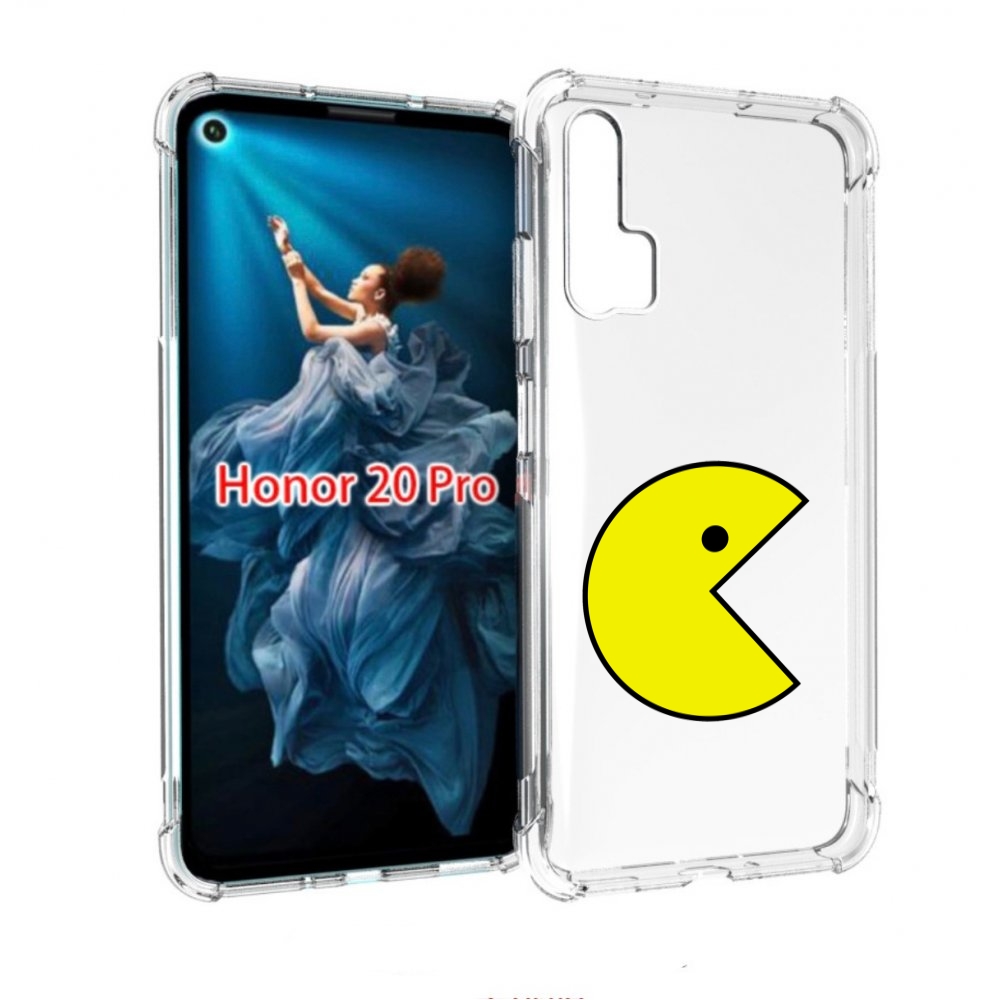 

Чехол бампер MyPads pacman-пекмен для Honor 20 Pro противоударный, Прозрачный, Tocco