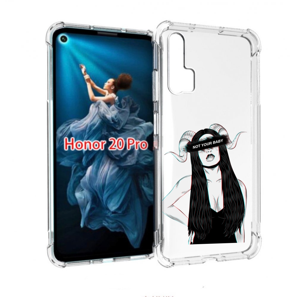 

Чехол бампер MyPads not-your для Honor 20 Pro противоударный, Прозрачный, Tocco
