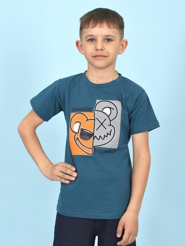 

Футболка детская LIDEKO kids 655-23, сине-зеленый, 98, Бирюзовый, 655-23