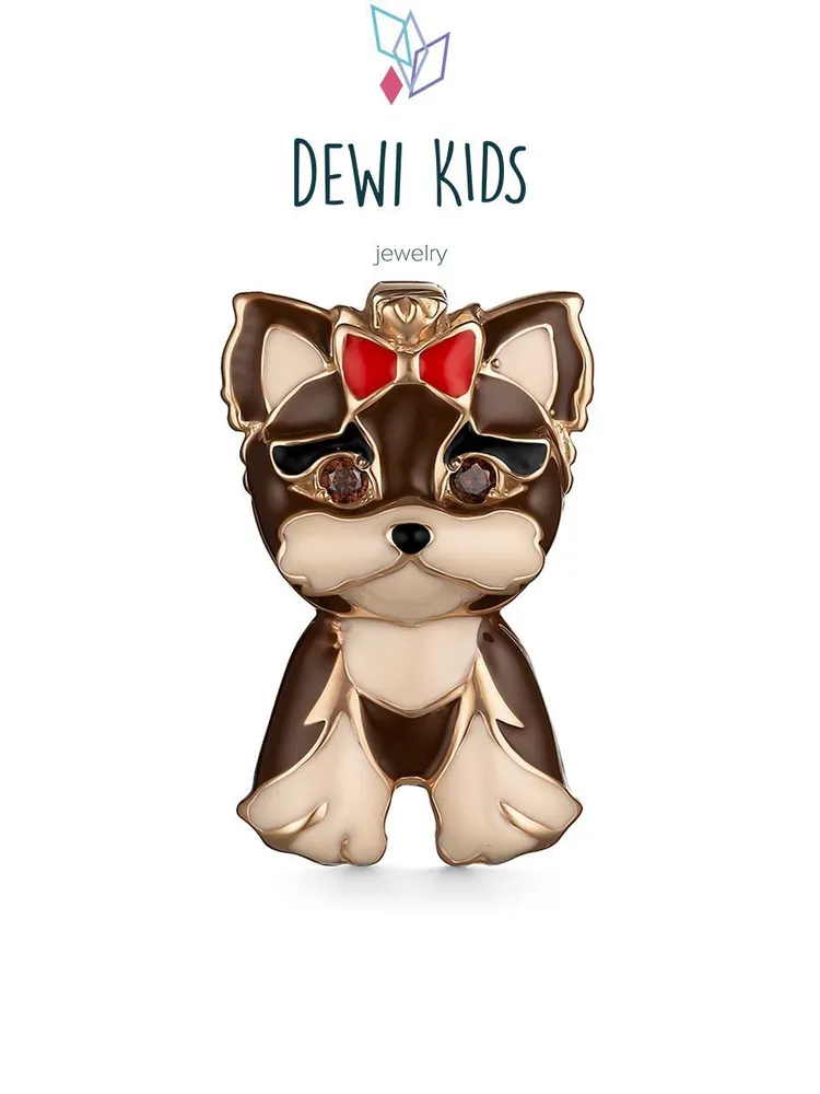 Брошь из серебра DEWI KIDS 901082201 фианит 2850₽