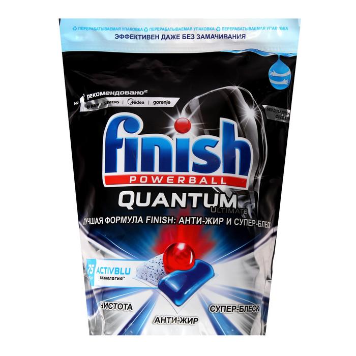 

Капсулы для ПММ Finish Quantum Ultimate бесфосфатные, дойпак 75 капсул