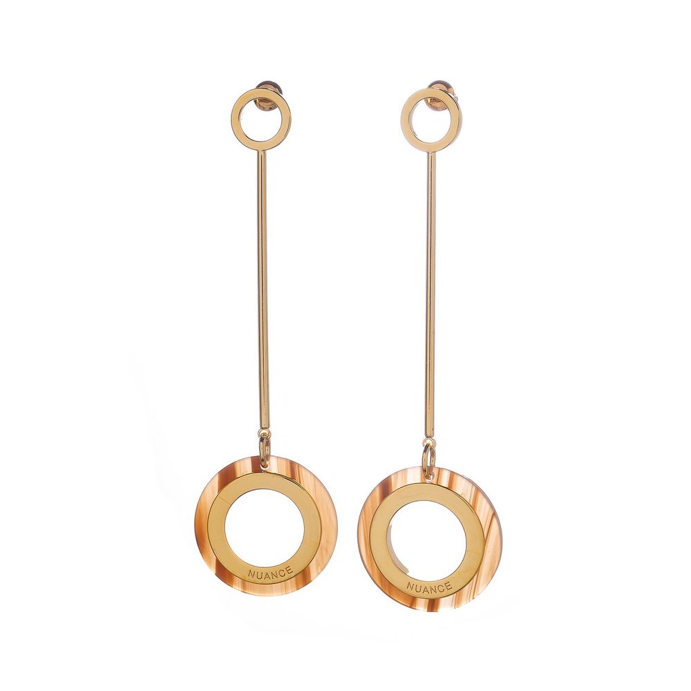 

Серьги подвески из бижутерного сплава Nuance NFN-24.01-008, акрил, NFN-24.01-008