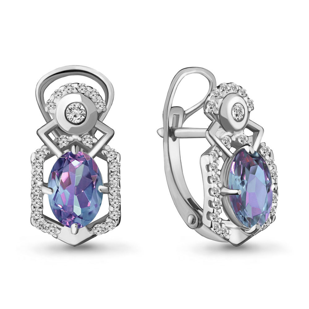 

Серьги из серебра с алекситом Aquamarine 4457225А_925_р, 4457225А_925_р
