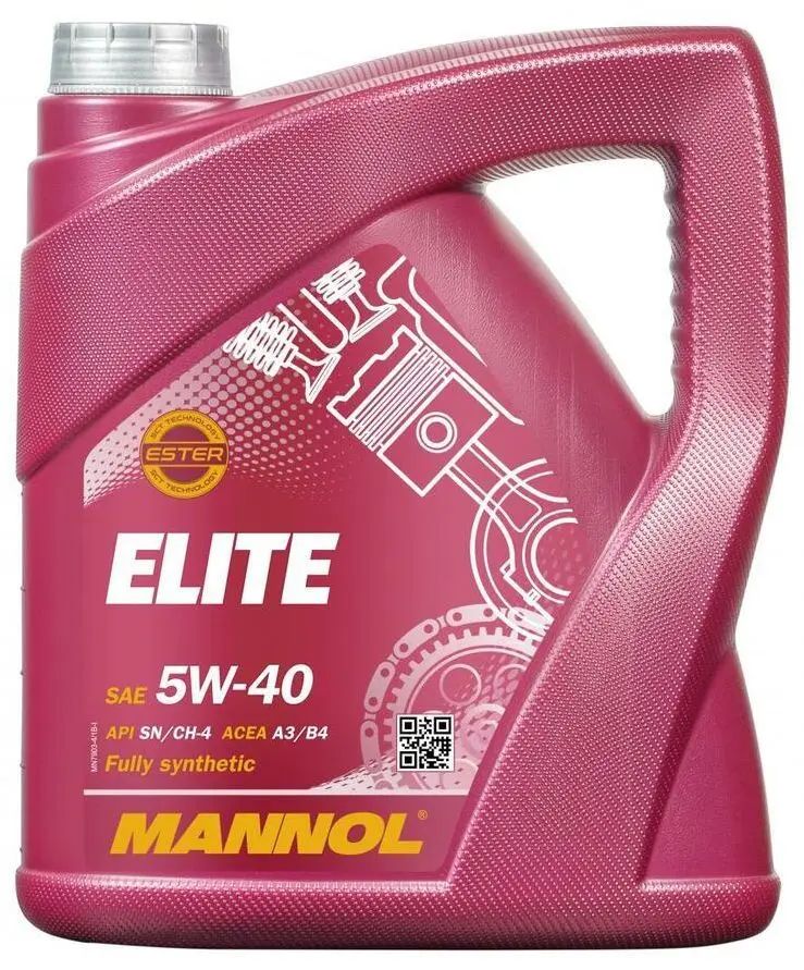 Моторное масло Mannol Elite Fully Synthetic Motor Oil 5W40 4л