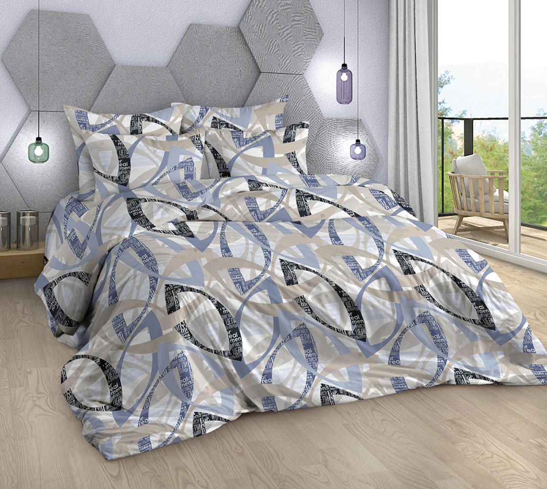 

Постельное белье Mercury Home Глянец 1.5 СП Поплин 4 наволочки, Глянец