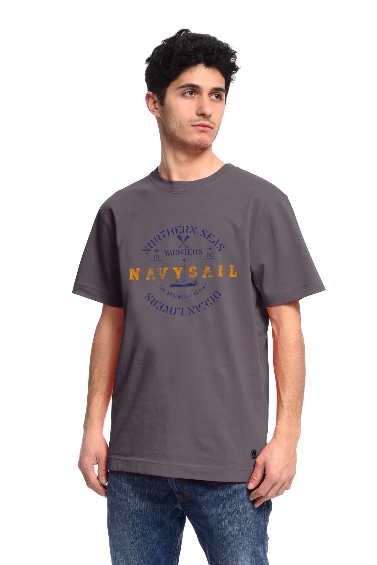 

Футболка унисекс NAVY SAIL NYC6003 серая XL, Серый, NYC6003