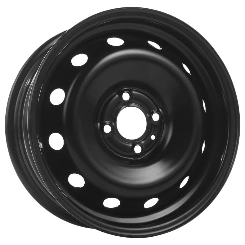 Диск штамп, ТЗСК 6x15 5x108 ET52,5 d63,3 (Ford Focus 2) Черный