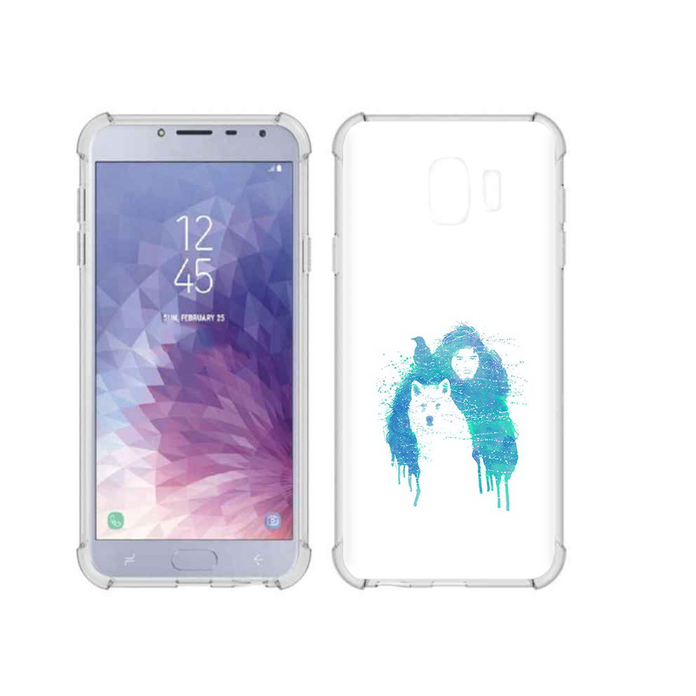 

Чехол MyPads Tocco для Samsung Galaxy J4 (2018) джон сноу, Прозрачный, Tocco