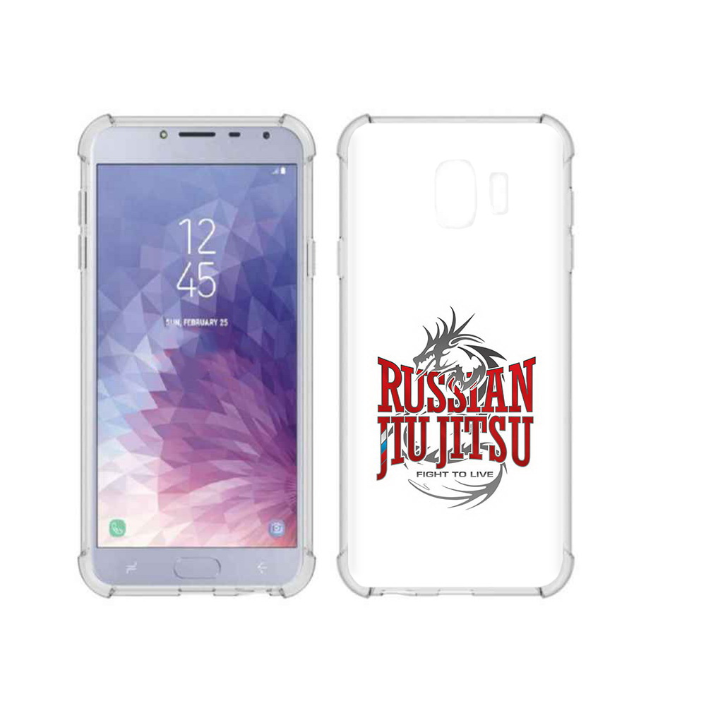 

Чехол MyPads Tocco для Samsung Galaxy J4 (2018) джиу джитсу, Прозрачный, Tocco